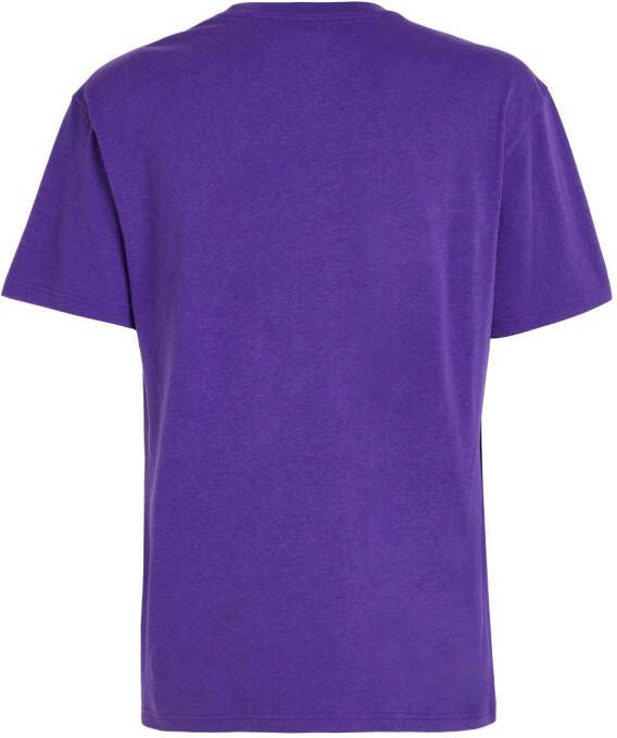Tommy Jeans T-shirt met logo college purple
