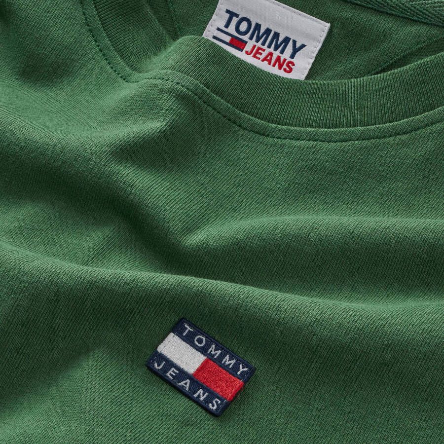 Tommy Jeans T-shirt met logo collegiate green