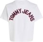 TOMMY JEANS Dames Tops & T-shirts Tjw Cls Varsity Prep 2 Tee Wit - Thumbnail 7