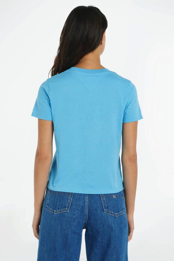 Tommy Jeans T-shirt met printopdruk blauw