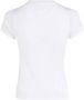 Tommy Jeans Wit Bedrukt T-shirt Lente Zomer Vrouwen White Dames - Thumbnail 4