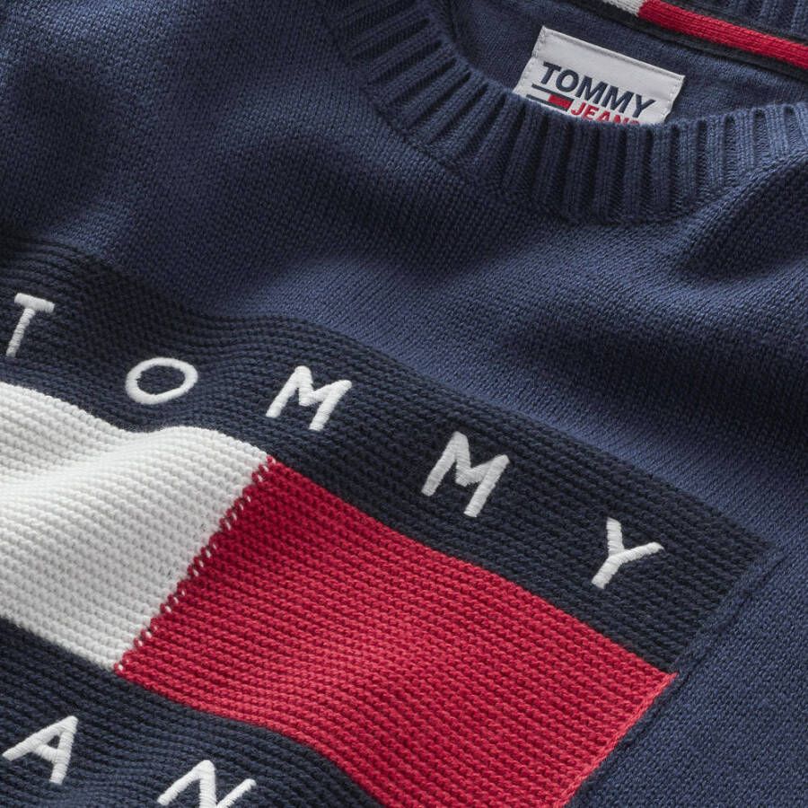 Tommy Jeans trui met logo twilight navy