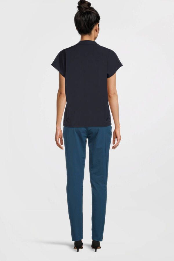 TQ-Amsterdam blousetop Stella van travelstof donkerblauw