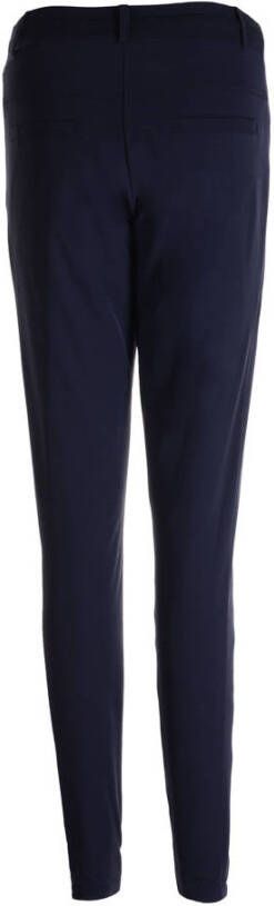 TQ-Amsterdam high waist tapered fit pantalon Maud van travelstof donkerblauw - Foto 2