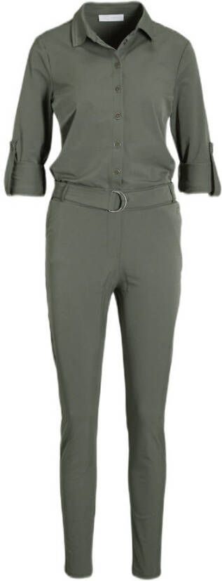 TQ-Amsterdam travelstof regular jumpsuit groen