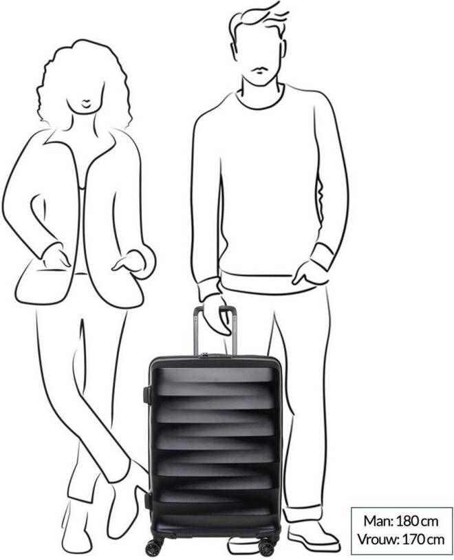 Travelbags trolley The Base 67 cm. zwart