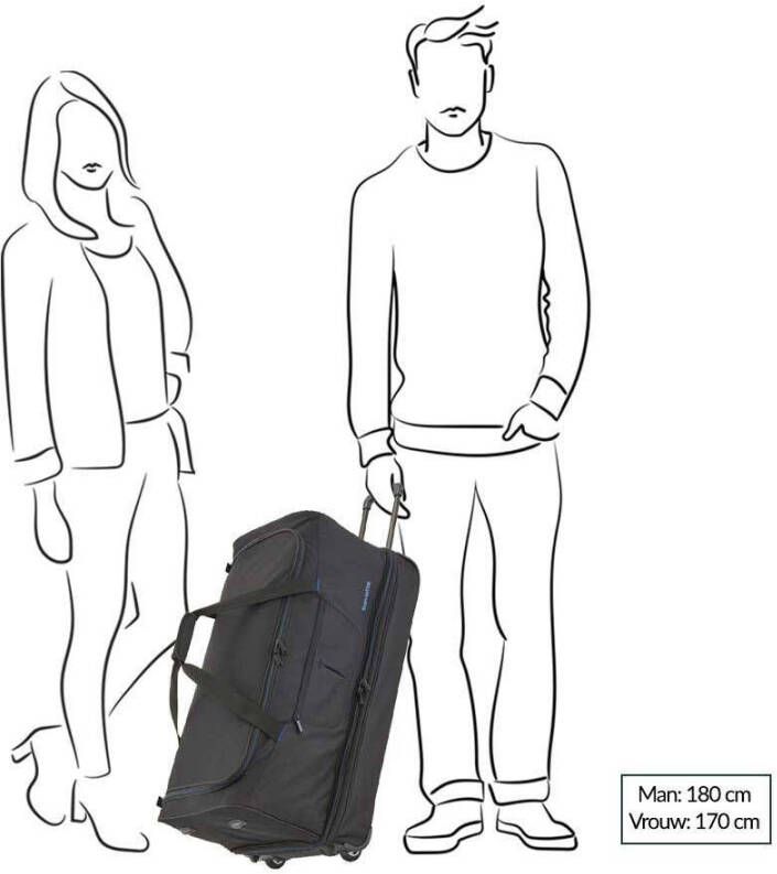 Travelite reistas Basics Wheeled Duffle 70 cm. blauw