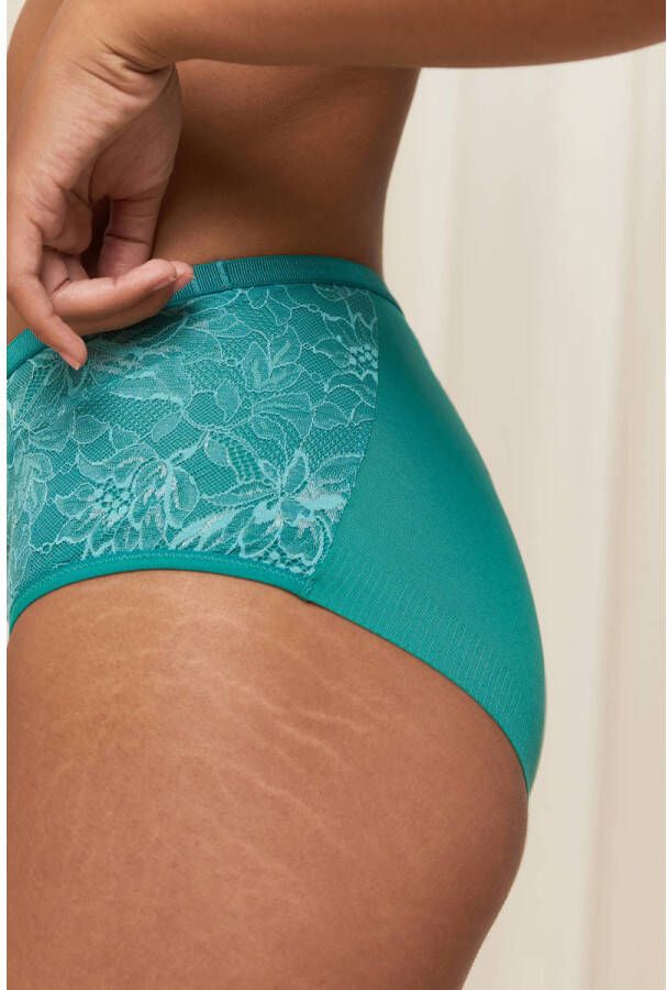 Triumph maxislip Amourette Charm Conscious zeegroen