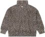 Tumble 'n Dry Mid sweater Auburn met panterprint beige bruin Meisjes Corduroy Opstaande kraag 146 152 - Thumbnail 3