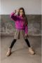 TYGO & vito sweater Sanne met printopdruk fuchsia Roze Meisjes Sweat (duurzaam) Ronde hals 116 - Thumbnail 3