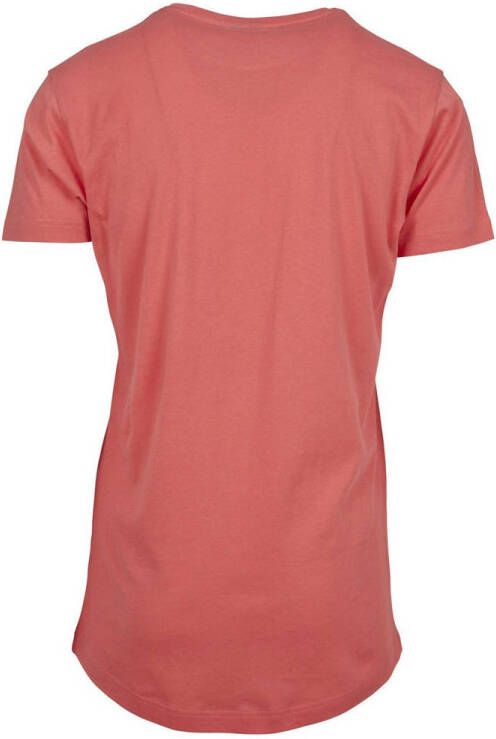 Urban Classics long-fit T-shirt coral