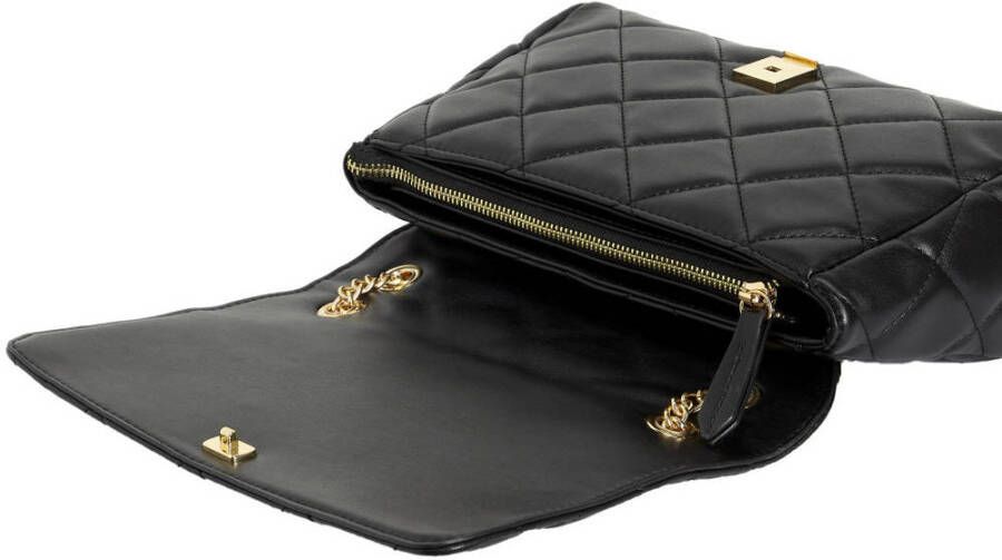 Valentino Bags doorgestikte crossbody tas Ocarina zwart