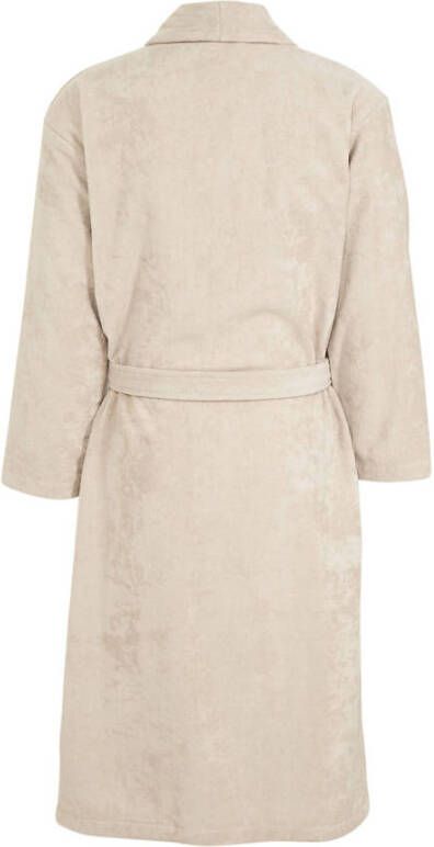Vandyck unisex velours badjas Prestige beige