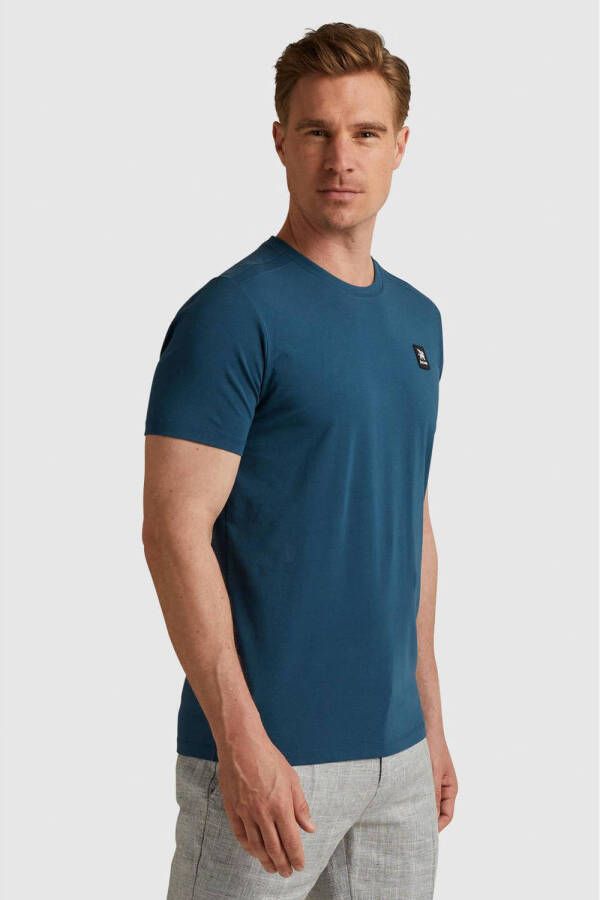 Vanguard regular fit T-shirt met logo blauw