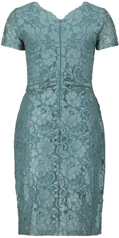 Vera Mont jurk met kant turquoise - Foto 2