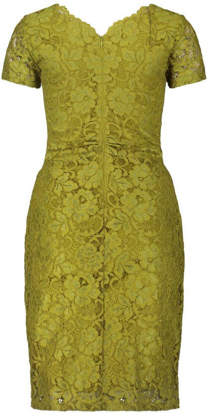 Vera Mont jurk met kant groen