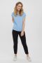 Vero Moda Shirt met ronde hals VMAVA PLAIN SS TOP - Thumbnail 4