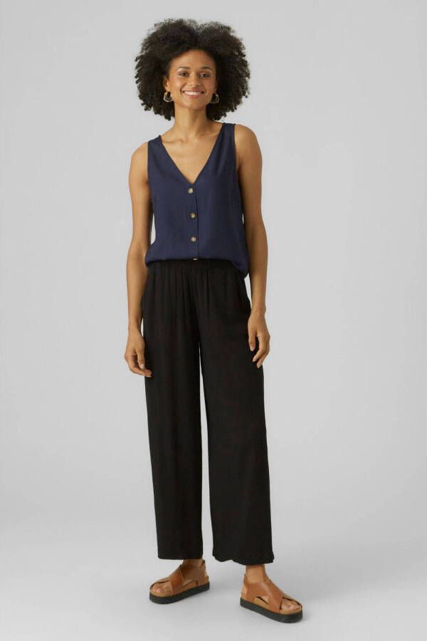 VERO MODA blouse VMBUMPY donkerblauw