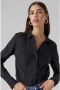 Vero Moda Zwarte V-hals Shirt voor Dames Black Dames - Thumbnail 3