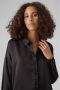 VERO MODA blouse VMMERLE van gerecycled polyester zwart - Thumbnail 3