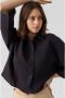 Vero Moda Korte blousetop met platte kraag model 'NATALI' - Thumbnail 5