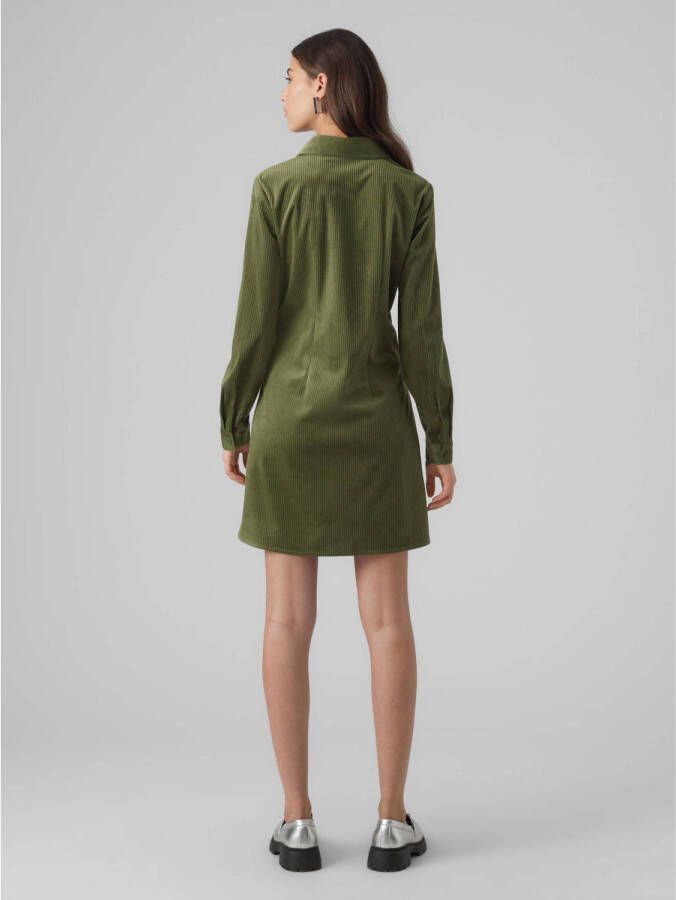 VERO MODA blousejurk VMTRIM met textuur groen - Foto 2