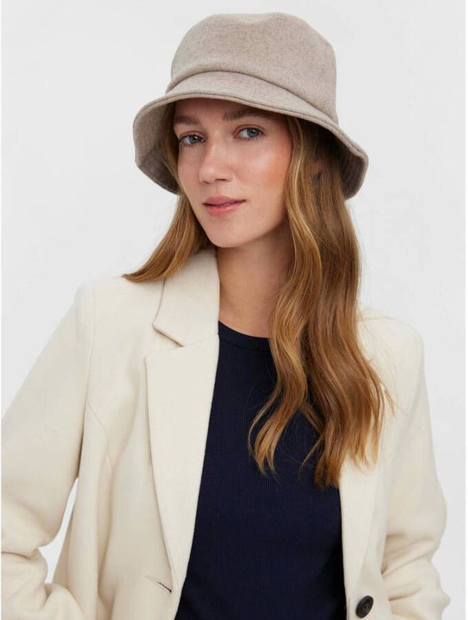 VERO MODA bucket hat VMALUPA taupe