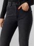 VERO MODA cropped high waist straight fit jeans VMHAILEY black denim - Thumbnail 3