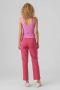 VERO MODA cropped high waist straight fit pantalon VMZELDA roze - Thumbnail 3