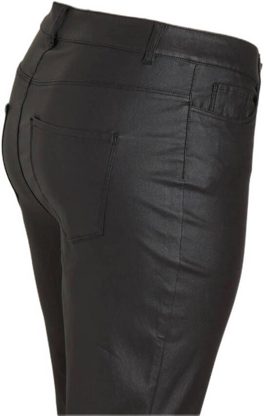 VERO MODA CURVE coated high waist flared jeans VMSIGA zwart