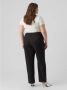 Vero Moda Vmzelda HR Straight Pant Curve Noos Zwart | Freewear Zwart Black Dames - Thumbnail 3