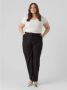 Vero Moda Vmzelda HR Straight Pant Curve Noos Zwart | Freewear Zwart Black Dames - Thumbnail 4