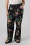 VERO MODA CURVE high waist wide leg VMEASY met panterprint zwart roze - Thumbnail 3
