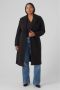 VERO MODA CURVE jas VMCFORTUNEAYA met ceintuur zwart - Thumbnail 2