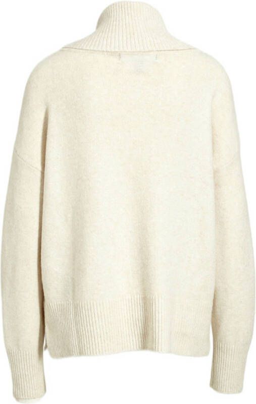 VERO MODA gebreide coltrui ecru