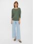 VERO MODA gebreide top VMCARLA van gerecycled polyester zwart - Thumbnail 3