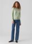 VERO MODA gebreide trui VMDOFFY van gerecycled polyester groen - Thumbnail 2