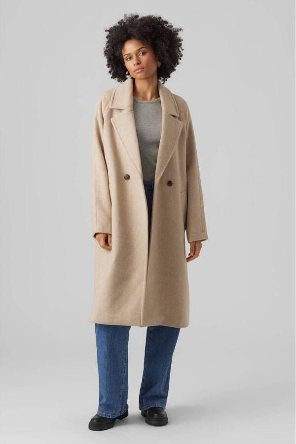 VERO MODA gemêleerde jas VMHAZEL beige