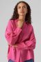 Vero Moda Vmqueeny LS Oversize Blouse WVN GA N: Fuchsia Paars | Freewear Roze Pink Dames - Thumbnail 4