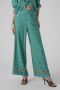VERO MODA Marly x high waist loose fit broek VMBANI met all over print turquoise - Thumbnail 3