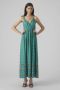 VERO MODA Marly x maxi jurk VMBANI met all over print en plooien turquoise - Thumbnail 3