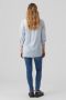 VERO MODA MATERNITY gestreepte zwangerschapsblouse VMMBUMPY lichtblauw - Thumbnail 2