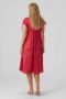 VERO MODA MATERNITY zwangerschapsjurk VMMHEART roze Dames Polyester V-hals XL - Thumbnail 3
