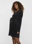 VERO MODA MATERNITY zwangerschapsjurk VMMTESSIE zwart Dames Polyester V-hals XL - Thumbnail 2