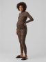 VERO MODA MATERNITY zwangerschapstop VMMINA met panterprint bruin zwart - Thumbnail 2