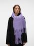 Vero Moda Ivy League Sjaal van Gerecycled Polyester Purple Dames - Thumbnail 3