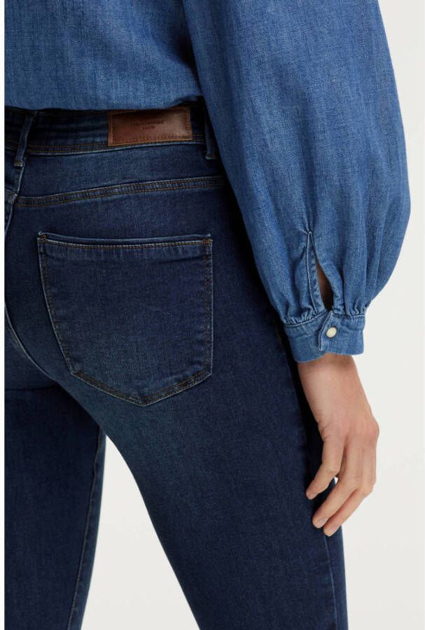 VERO MODA skinny jeans VMTANYA met biologisch katoen dark denim