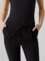 VERO MODA straight fit broek VMJESMILO met linnen zwart - Thumbnail 2