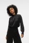 Vero Moda Zwarte longsleeve top | Freewear Zwart Black Dames - Thumbnail 3