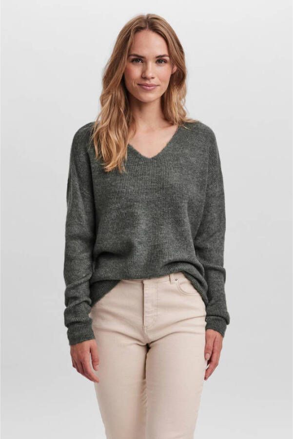 VERO MODA trui VMCREWLEFILE groen